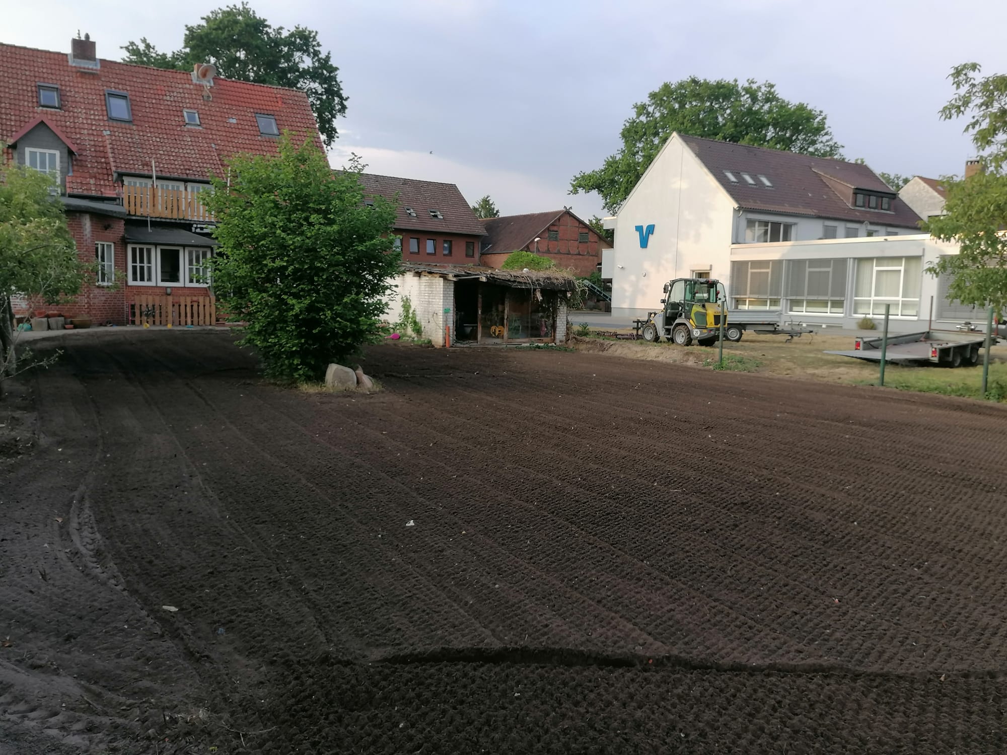 Grundstück nach den Erdarbeiten